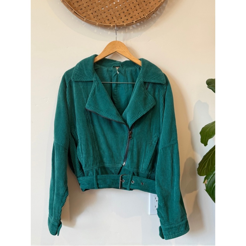 RARE Free People Teal Corduroy Jacket ✨